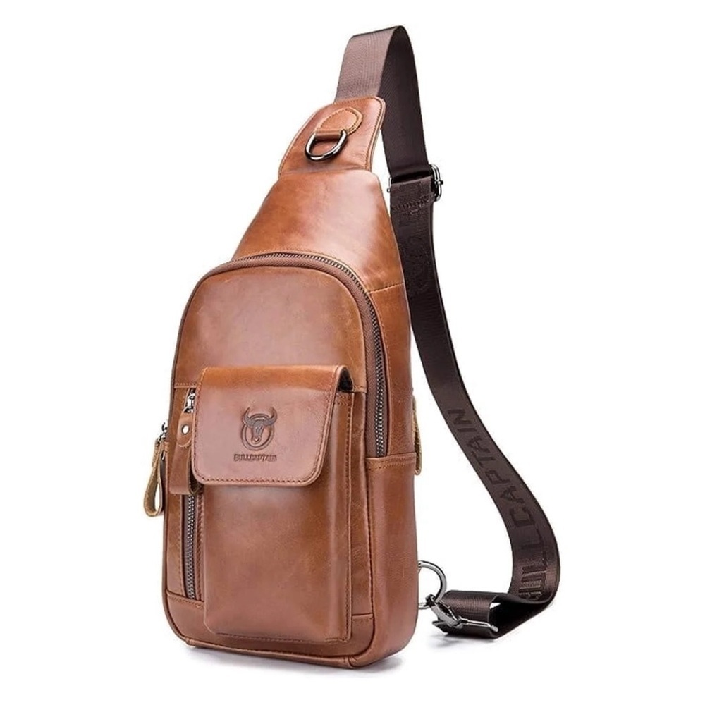 Brown Leather Sling Bag